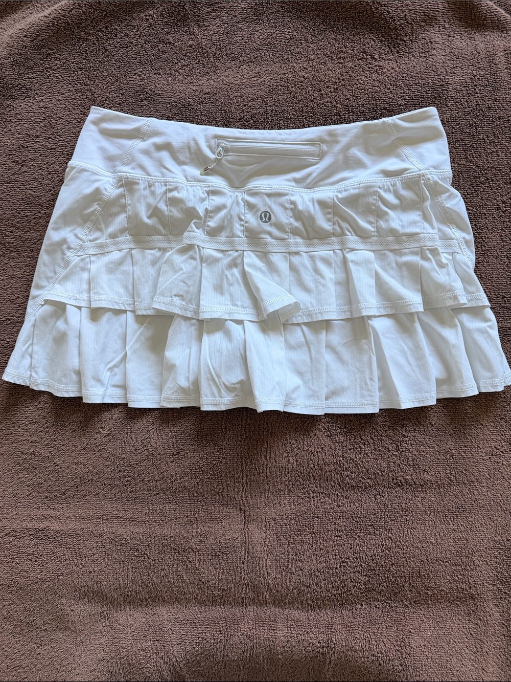 lululemon athletica White Ruffle Tennis Skirt